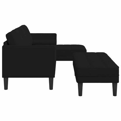 Set di divani 2 pcs Nero 173 x 131 x 67 cm Velluto