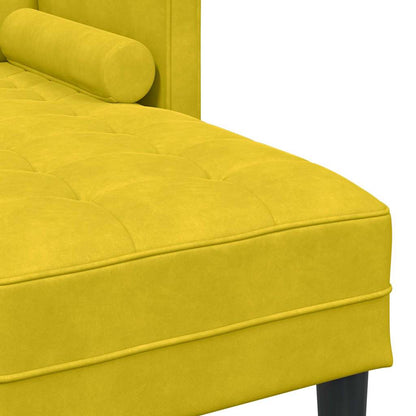 Set di divani 2 pcs Giallo 173 x 131 x 67 cm Velluto