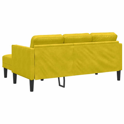 Set di divani 2 pcs Giallo 173 x 131 x 67 cm Velluto