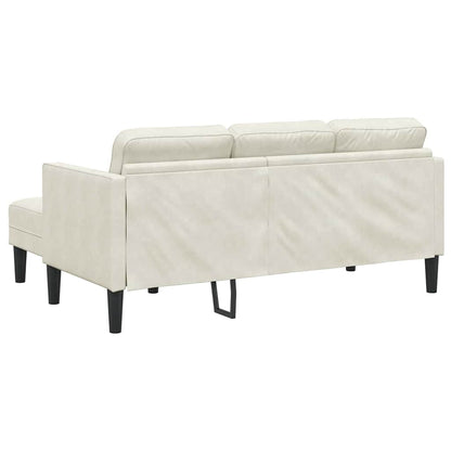 Set di divani 2 pcs Crema 173 x 131 x 67 cm Velluto