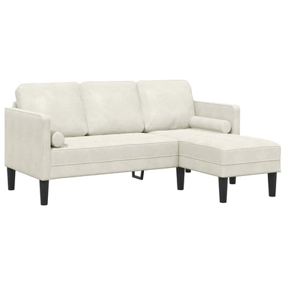 Set di divani 2 pcs Crema 173 x 131 x 67 cm Velluto