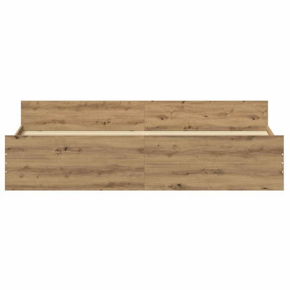 Struttura del letto rovere artigianale 200 x 200 cm