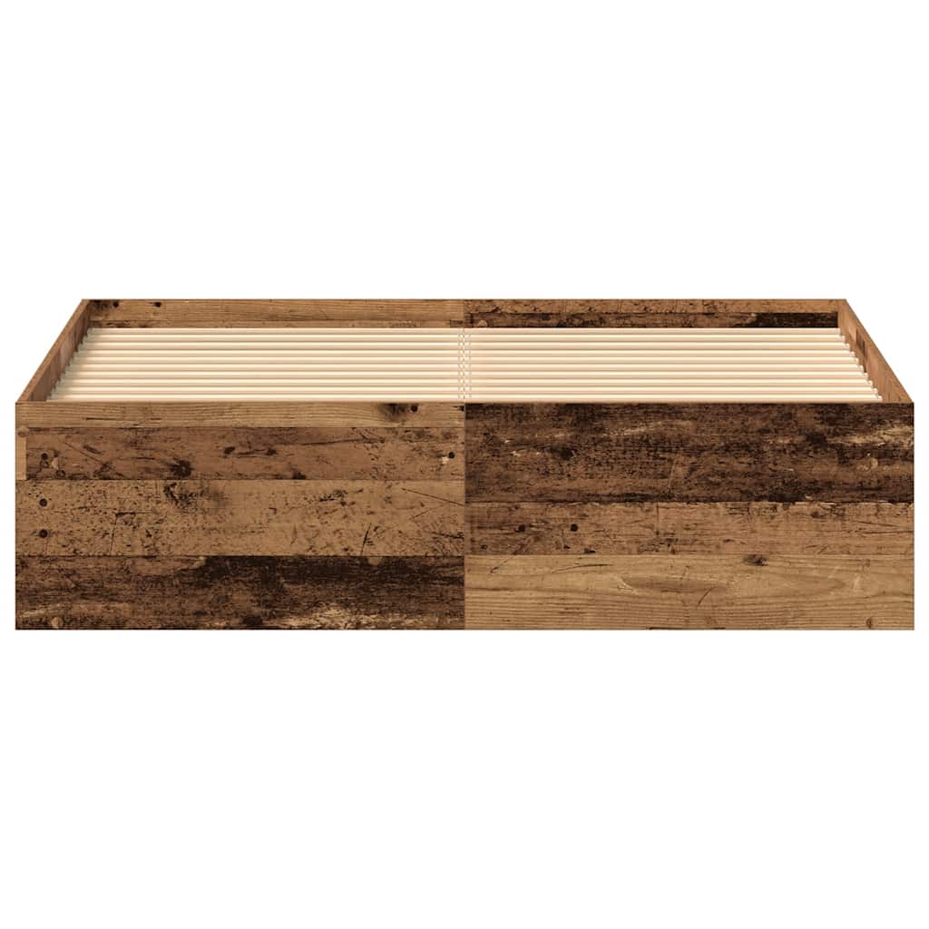 Giroletto senza Materasso Legno Antico 135x190cm in Truciolato - homemem39