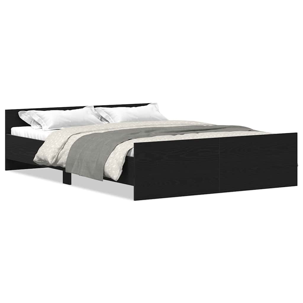 Giroletto senza Materasso Rovere Nero 120x200 cm Truciolato | homemem39