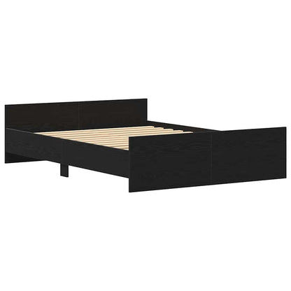 Giroletto senza Materasso Rovere Nero 120x200 cm Truciolato | homemem39