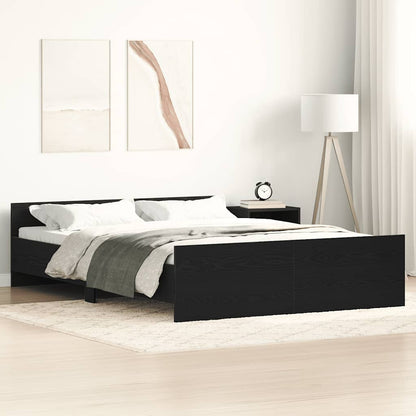 Giroletto senza Materasso Rovere Nero 120x200 cm Truciolato | homemem39