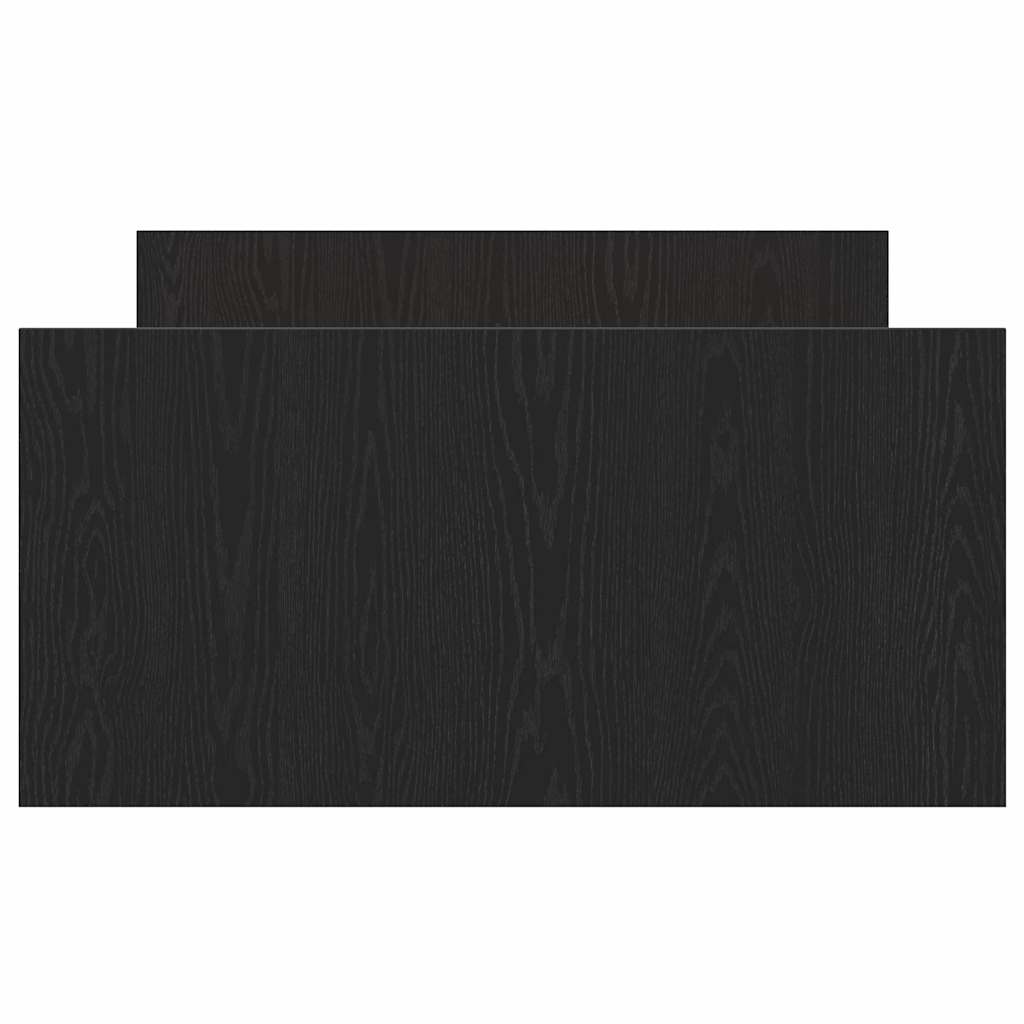 Struttura del letto Rovere nero 90 x 200 cm Legno multistrato
