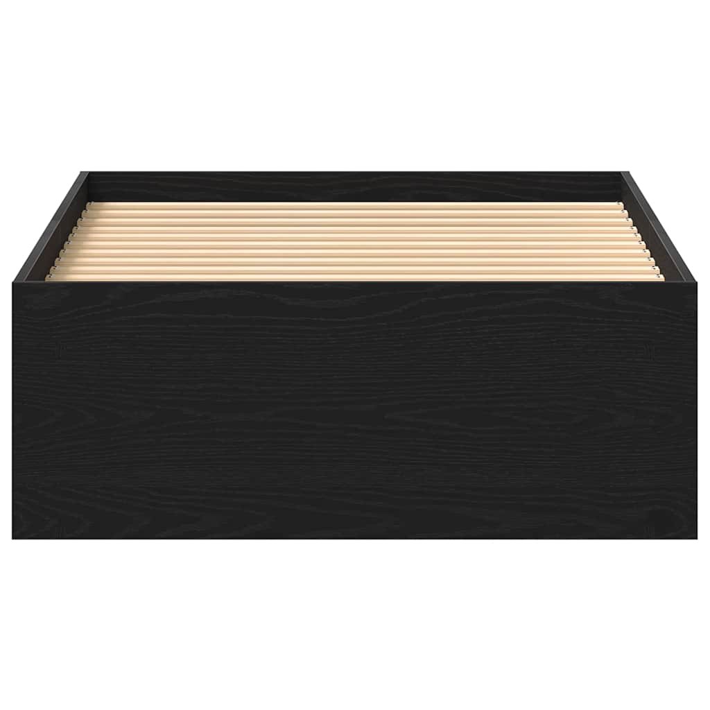 Giroletto senza Materasso Rovere Nero 100x200 cm in Truciolato - homemem39