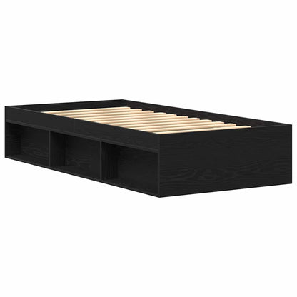 Giroletto senza Materasso Rovere Nero 90x190cm in Truciolato | homemem39