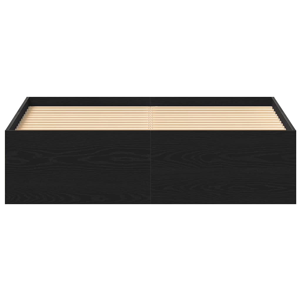 Giroletto senza Materasso Rovere Nero 120x200 cm Truciolato - homemem39