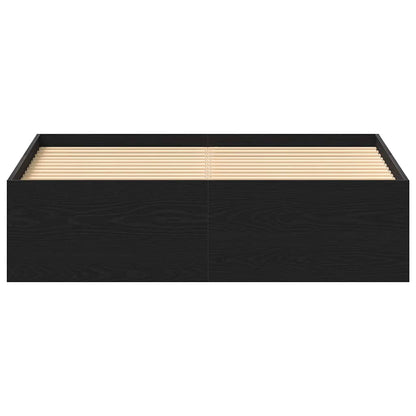 Giroletto senza Materasso Rovere Nero 120x190 cm Truciolato | homemem39