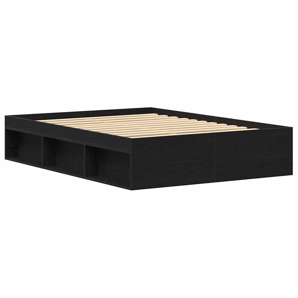 Giroletto senza Materasso Rovere Nero 120x190 cm Truciolato | homemem39