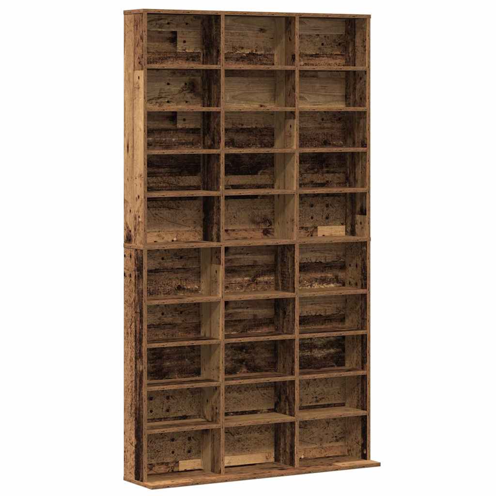 Mobile per CD con lo scaffale Legno vecchio 101 x 23 x 177,5 cm | homemem39