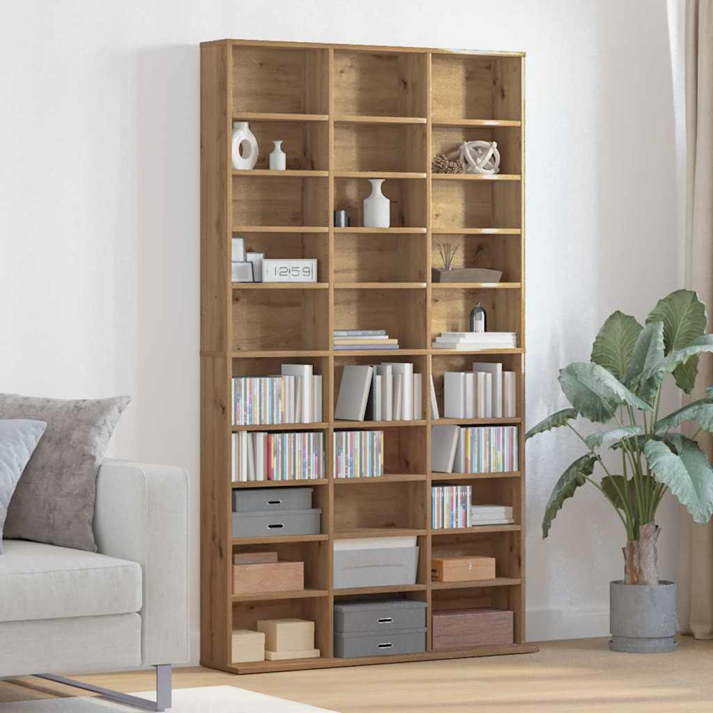Mobile per CD Rovere artigianale 101 x 23 x 177,5 cm | homemem39