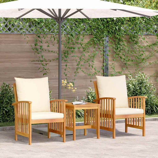 Set Divano da Giardino 3 pcs Marrone legno massello di acacia - homemem39