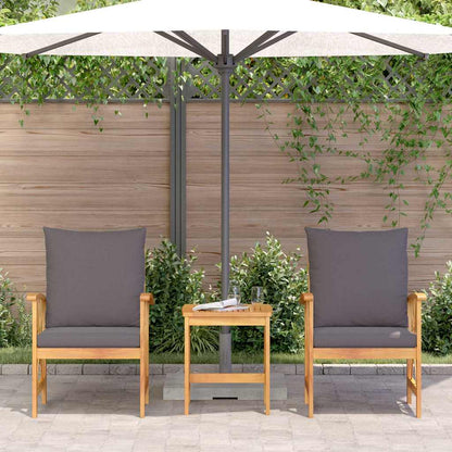 Set Divano da Giardino 3 pcs Marrone legno massello di acacia