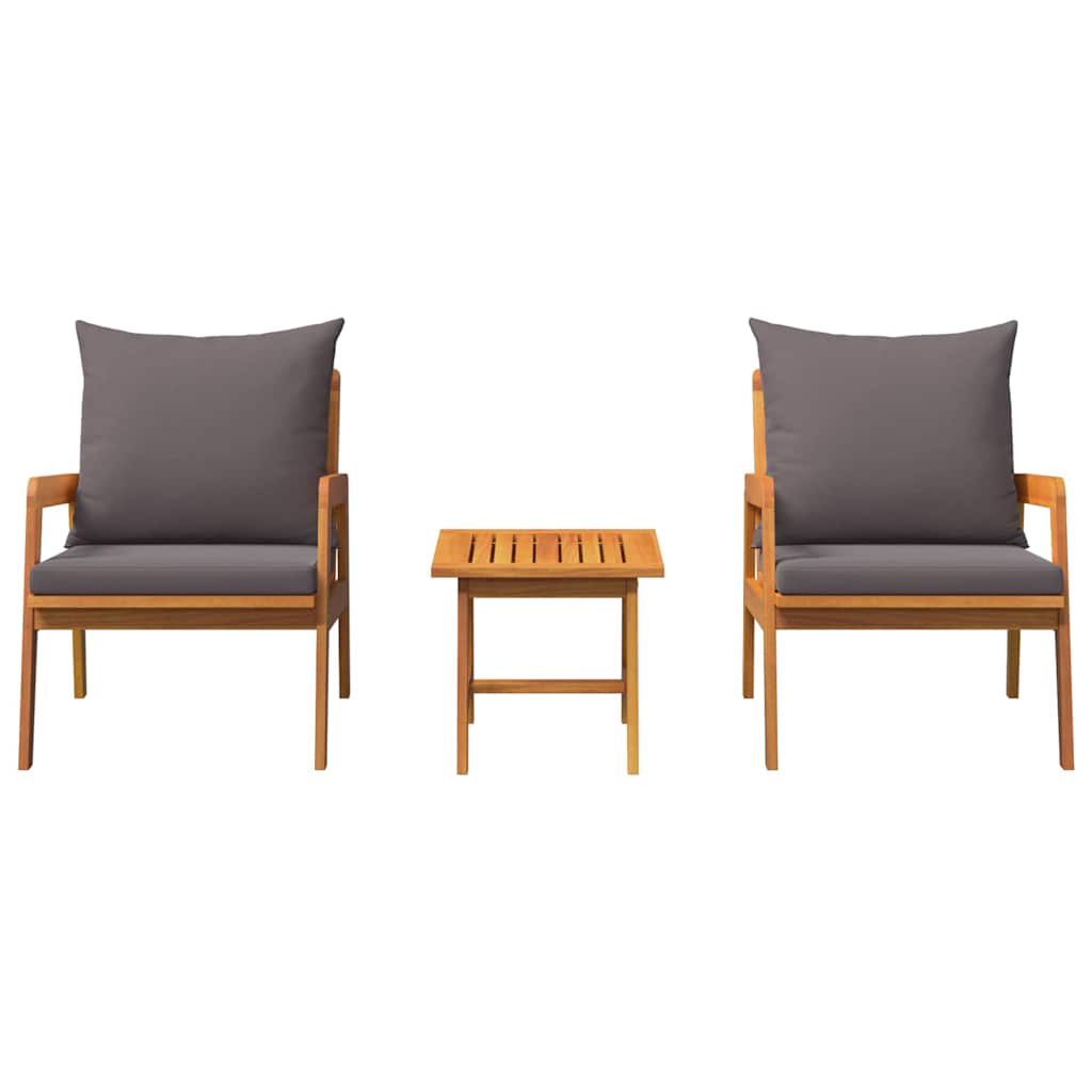 Set bistrot Marrone 45 x 45 x 38cm Legno massello di acacia