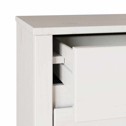 Armadio da Notte con cassetto Drammen Bianco 45 x 35 x 56 cm
