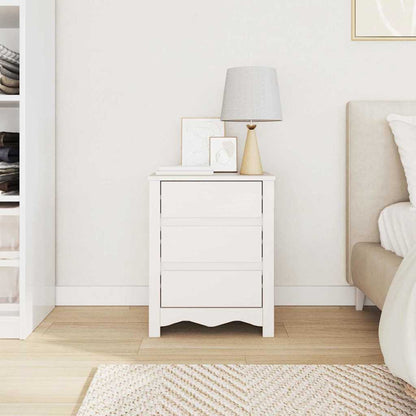 Armadio da Notte con cassetto Drammen Bianco 45 x 35 x 56 cm