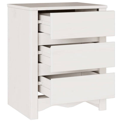 Armadio da Notte con cassetto Drammen Bianco 45 x 35 x 56 cm