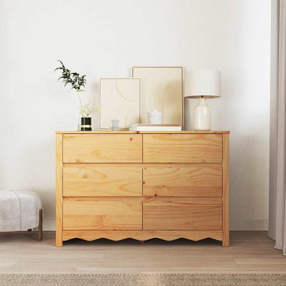 Comodino con cassetto Drammen Marrone 111 x 43 x 73.5 cm