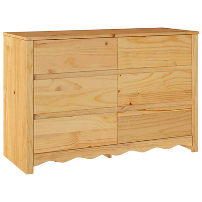 Comodino con cassetto Drammen Marrone 111 x 43 x 73.5 cm
