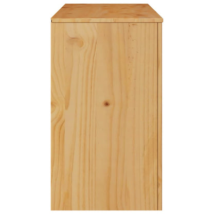 Comodino con cassetto Drammen Marrone 111 x 43 x 73.5 cm