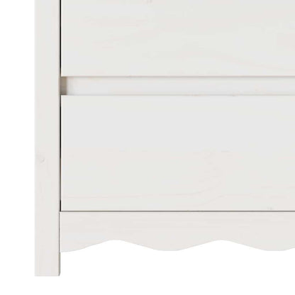 Comodino con cassetto Drammen Bianco 111 x 43 x 73.5 cm