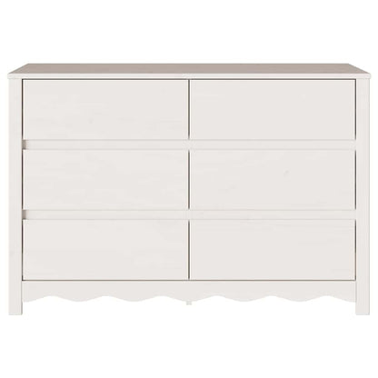 Comodino con cassetto Drammen Bianco 111 x 43 x 73.5 cm