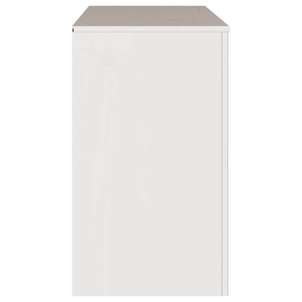 Comodino con cassetto Drammen Bianco 111 x 43 x 73.5 cm