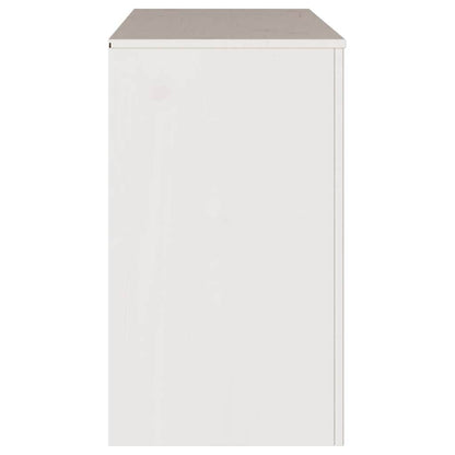 Comodino con cassetto Drammen Bianco 111 x 43 x 73.5 cm
