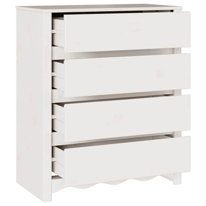 Cassettiera con cassetto Drammen Bianco 76.5 x 40 x 91 cm