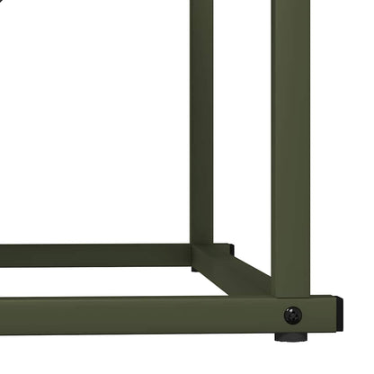 Rastrelliera per Legna da Ardere Verde Oliva 70x43x34,5 cm - homemem39