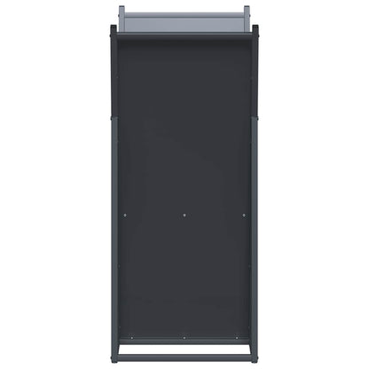 Rastrelliera per Legna da Ardere Antracite 69,5x35x81 cm - homemem39