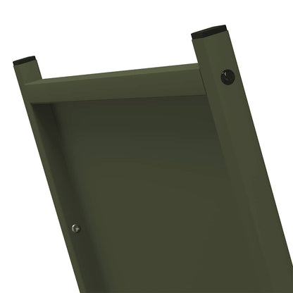 Rastrelliera per Legna da Ardere Verde Oliva 69,5x35x81 cm - homemem39
