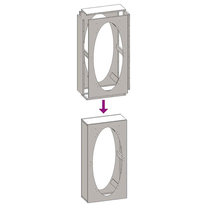 Rastrelliera per Legna da Ardere 50x23x100 cm in Acciaio Inox - homemem39