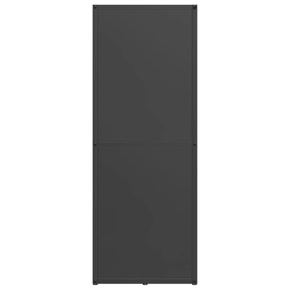 Rastrelliera per Legna da Ardere Nera 40x30x80 cm - homemem39