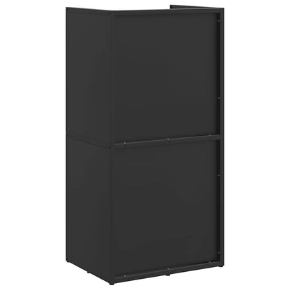 Rastrelliera per Legna da Ardere Nera 40x30x80 cm - homemem39