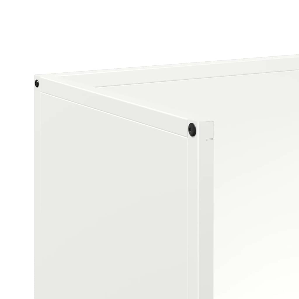 Rastrelliera per Legna da Ardere Bianca 40x30x80 cm - homemem39