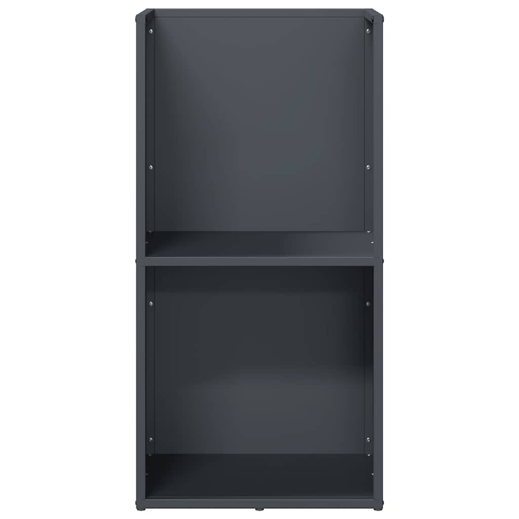 Rastrelliera per Legna da Ardere Antracite 40x30x80 cm - homemem39