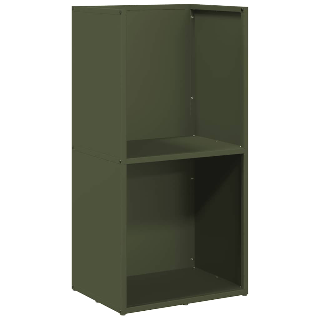 Rastrelliera per Legna da Ardere Verde Oliva 40x30x80 cm - homemem39