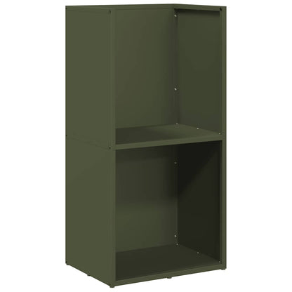 Rastrelliera per Legna da Ardere Verde Oliva 40x30x80 cm - homemem39