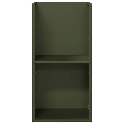 Rastrelliera per Legna da Ardere Verde Oliva 40x30x80 cm - homemem39