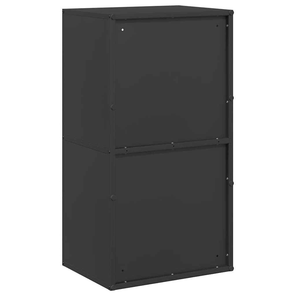 Rastrelliera per Legna da Ardere Nera 40x30x75 cm - homemem39