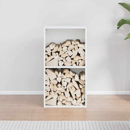 Rastrelliera per Legna da Ardere Bianca 40x30x75 cm - homemem39