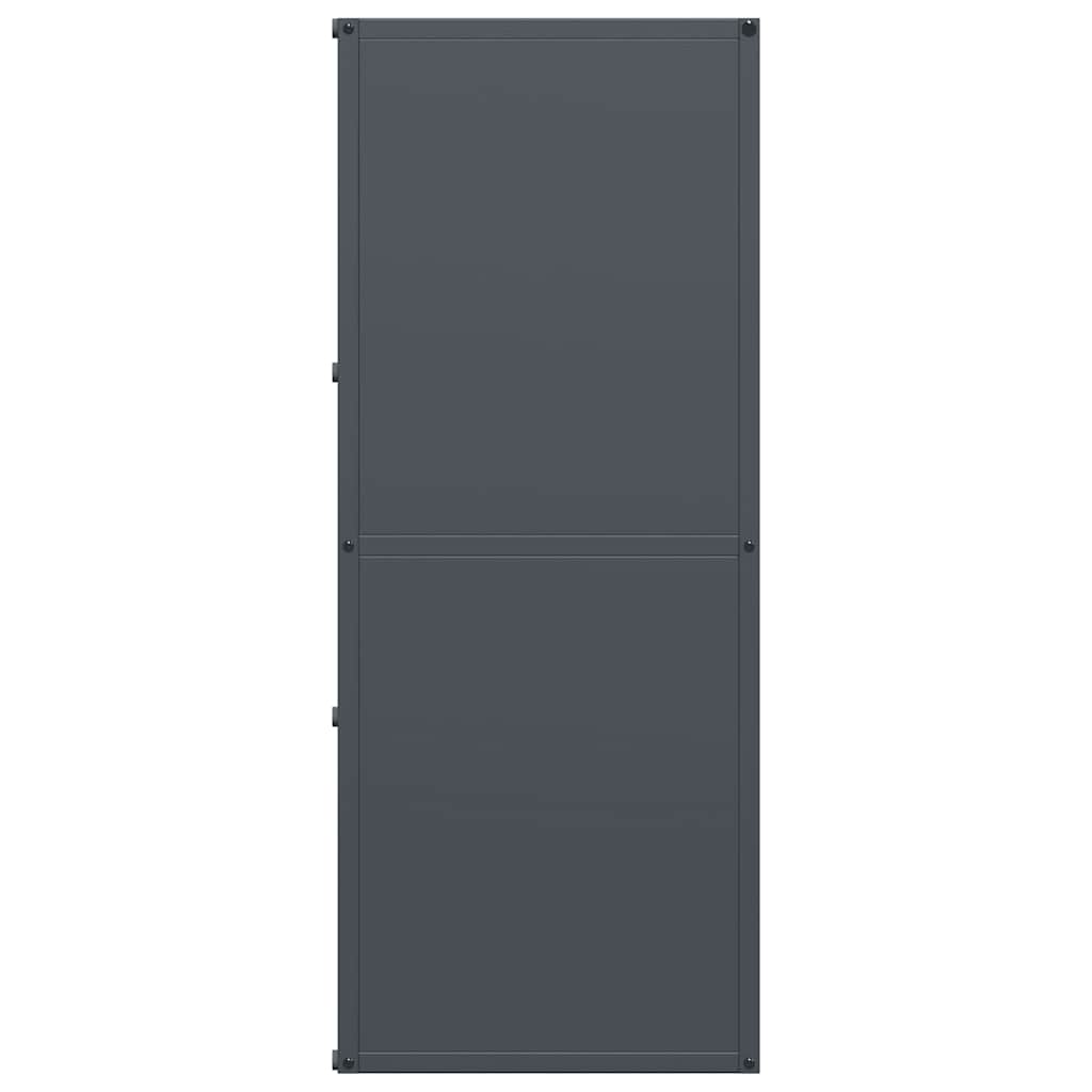Rastrelliera per Legna da Ardere Antracite 40x30x75 cm - homemem39