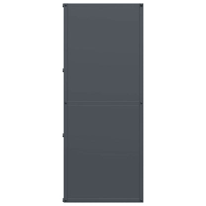Rastrelliera per Legna da Ardere Antracite 40x30x75 cm - homemem39