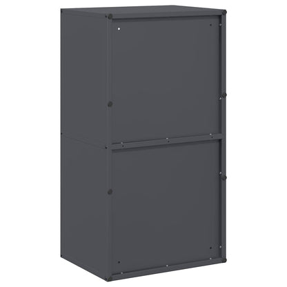 Rastrelliera per Legna da Ardere Antracite 40x30x75 cm - homemem39