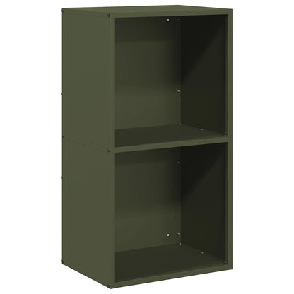 Rastrelliera per Legna da Ardere Verde Oliva 40x30x75 cm - homemem39