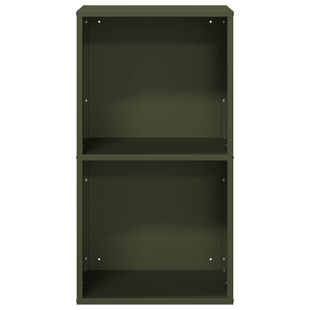 Rastrelliera per Legna da Ardere Verde Oliva 40x30x75 cm - homemem39